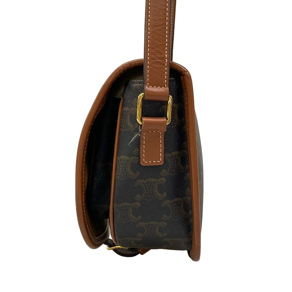 Celine Medium Folco Bag Tan Triomphe #334474C17B - Picture 4 of 15